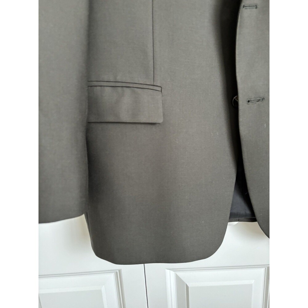 Ralph Lauren Men's WOOL Suit Jacket Blazer Sport 43R Gray Two Buttons Carrer - Picture 3 of 12